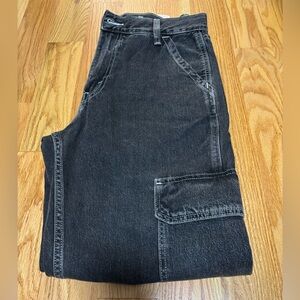 Levi's Men’s SilverTab Cargo Loose Dark Gray Jeans